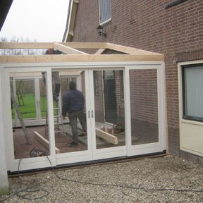 Glazen overkapping maken